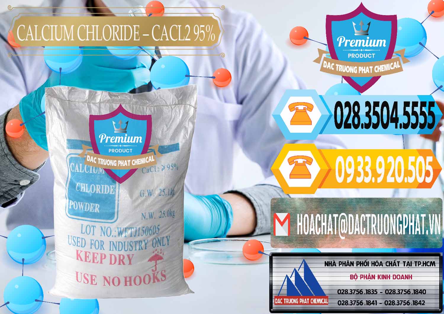 Cty cung ứng - bán CaCl2 – Canxi Clorua 95% Trung Quốc China - 0039 - Nơi chuyên bán và cung cấp hóa chất tại TP.HCM - hoachattayrua.net