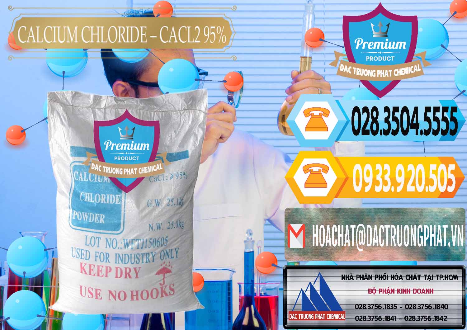 Đơn vị chuyên cung cấp ( bán ) CaCl2 – Canxi Clorua 95% Trung Quốc China - 0039 - Công ty phân phối ( bán ) hóa chất tại TP.HCM - hoachattayrua.net