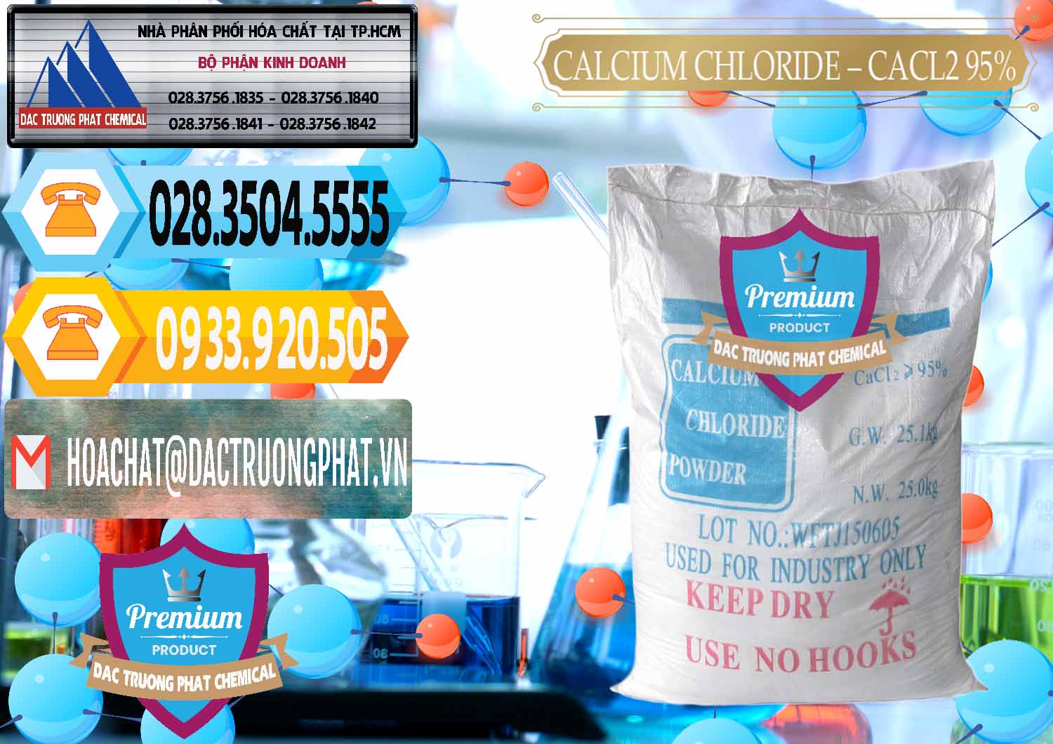 Cty bán ( phân phối ) CaCl2 – Canxi Clorua 95% Trung Quốc China - 0039 - Nơi chuyên bán _ cung cấp hóa chất tại TP.HCM - hoachattayrua.net