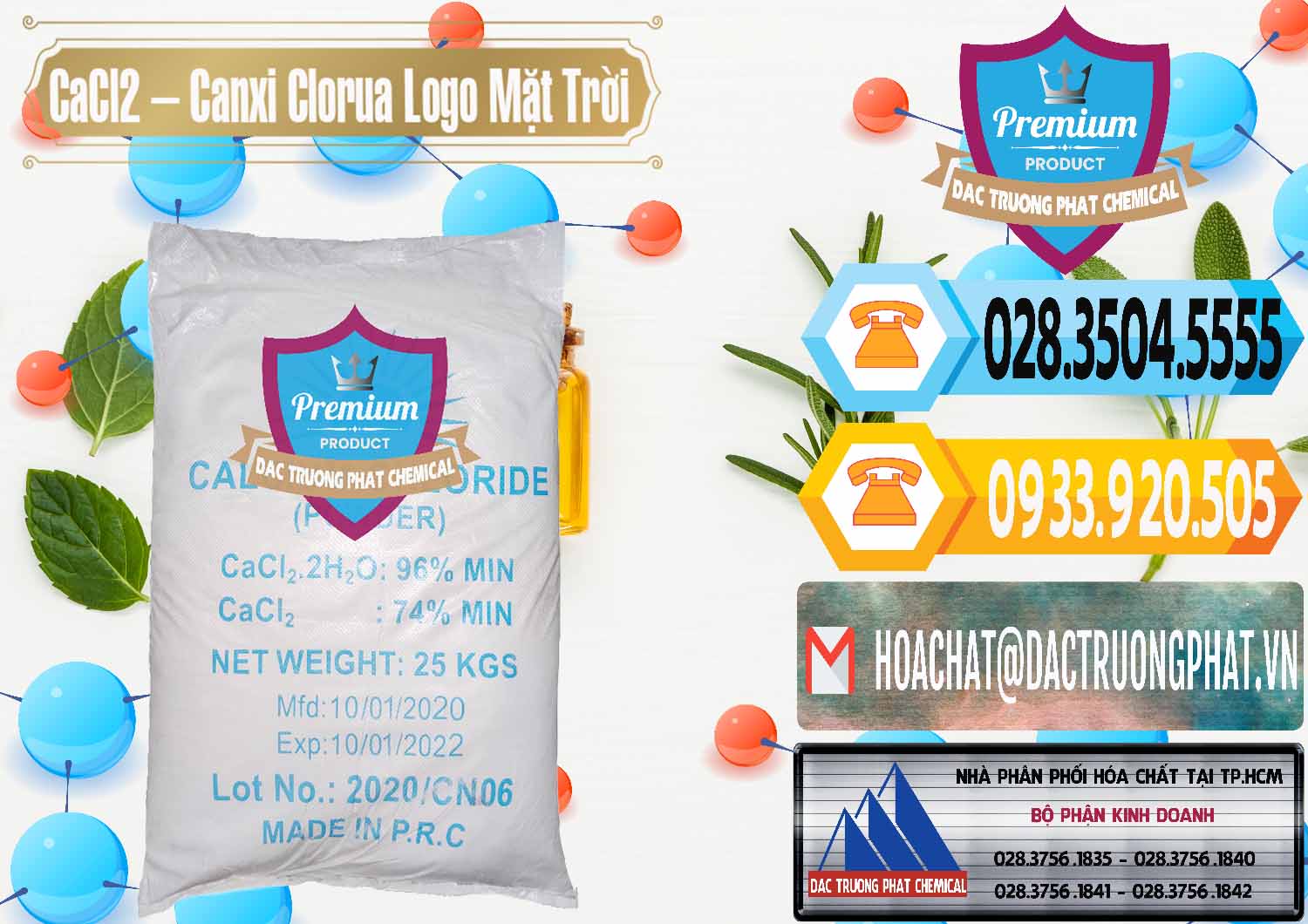 Đơn vị chuyên bán ( phân phối ) CaCl2 – Canxi Clorua 96% Logo Mặt Trời Trung Quốc China - 0041 - Nơi phân phối & cung cấp hóa chất tại TP.HCM - hoachattayrua.net