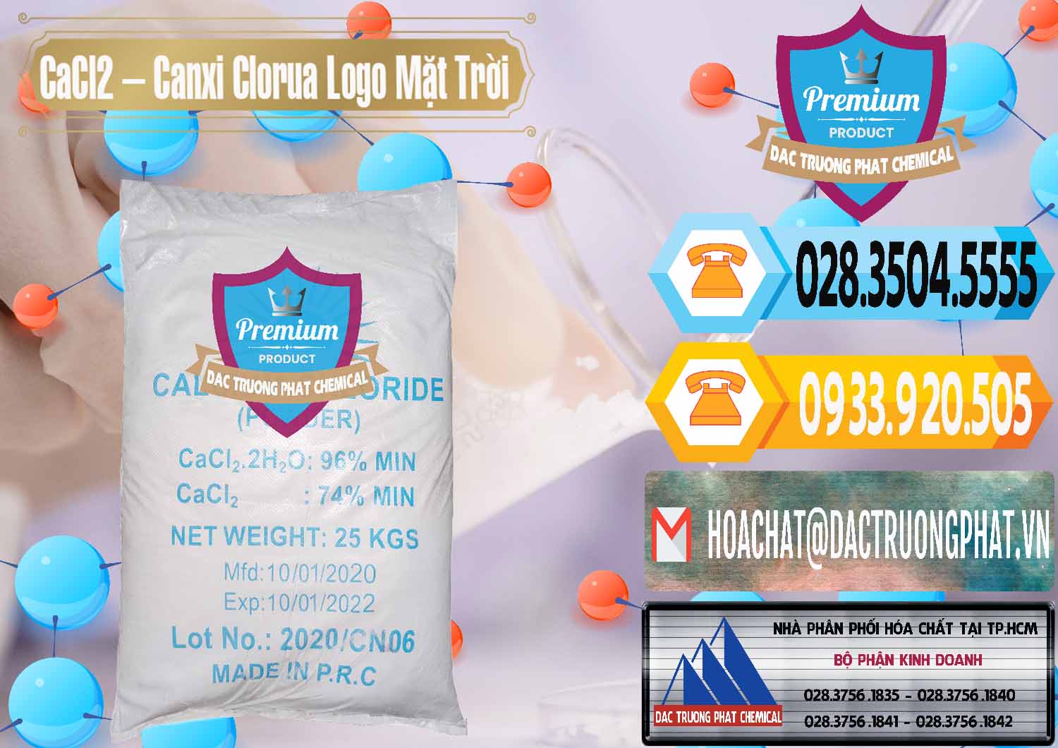 Nơi chuyên bán - cung ứng CaCl2 – Canxi Clorua 96% Logo Mặt Trời Trung Quốc China - 0041 - Nơi chuyên cung cấp và bán hóa chất tại TP.HCM - hoachattayrua.net