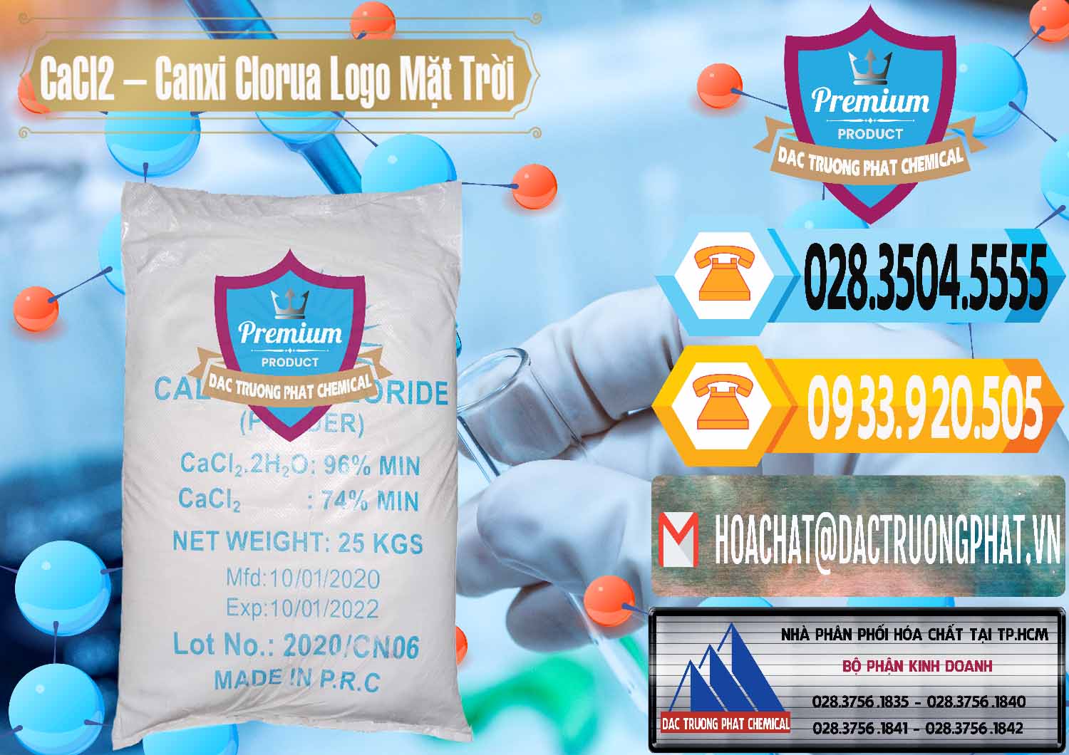 Nơi chuyên cung ứng và bán CaCl2 – Canxi Clorua 96% Logo Mặt Trời Trung Quốc China - 0041 - Phân phối & cung cấp hóa chất tại TP.HCM - hoachattayrua.net