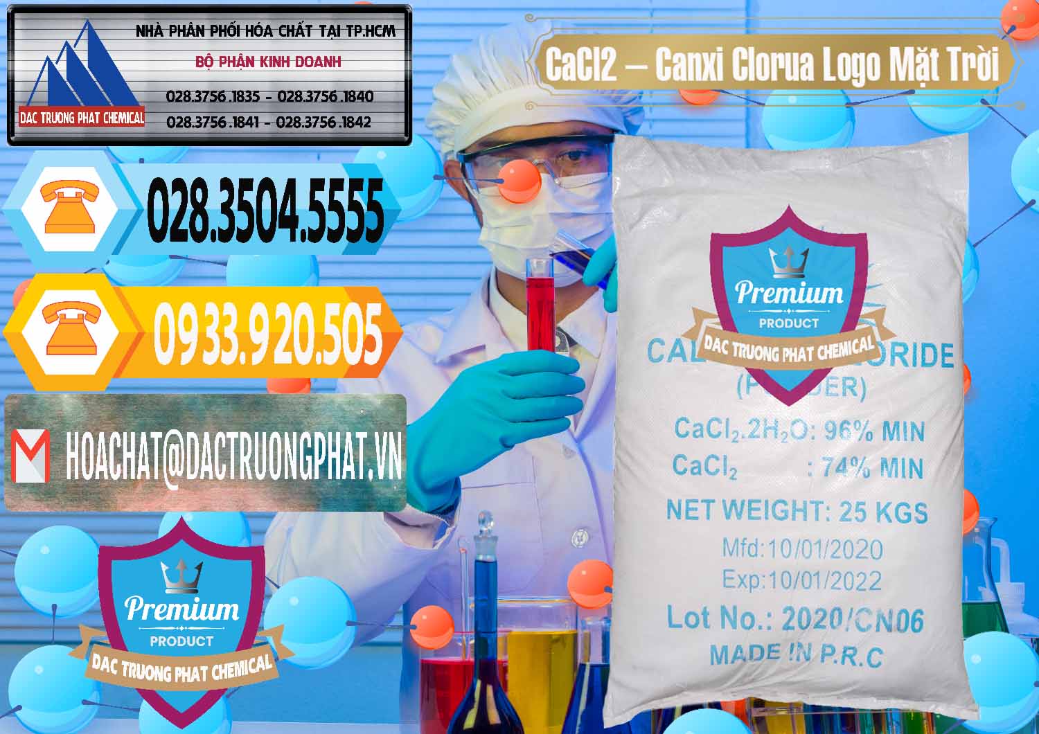 Nhà phân phối _ bán CaCl2 – Canxi Clorua 96% Logo Mặt Trời Trung Quốc China - 0041 - Công ty nhập khẩu và cung cấp hóa chất tại TP.HCM - hoachattayrua.net