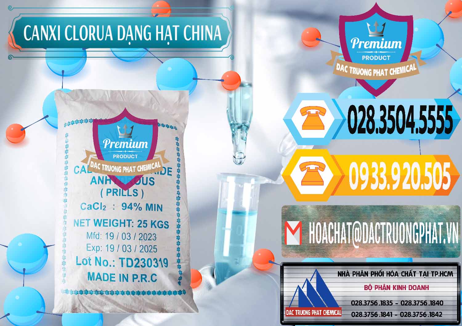 Cty bán và cung cấp CaCl2 – Canxi Clorua 94% Dạng Hạt Trung Quốc China - 0373 - Đơn vị chuyên nhập khẩu và cung cấp hóa chất tại TP.HCM - hoachattayrua.net