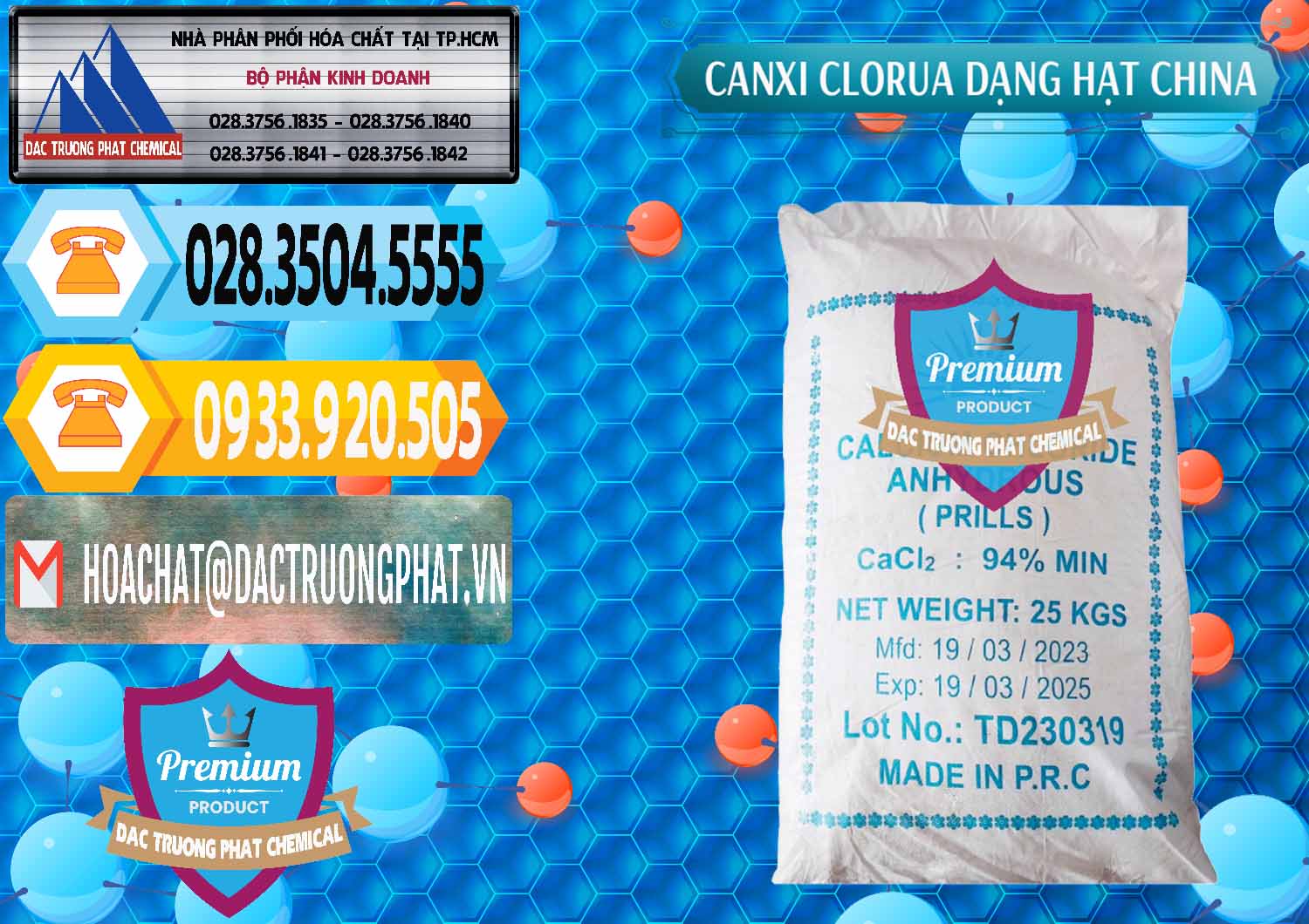 Công ty bán _ cung ứng CaCl2 – Canxi Clorua 94% Dạng Hạt Trung Quốc China - 0373 - Cty phân phối _ cung ứng hóa chất tại TP.HCM - hoachattayrua.net
