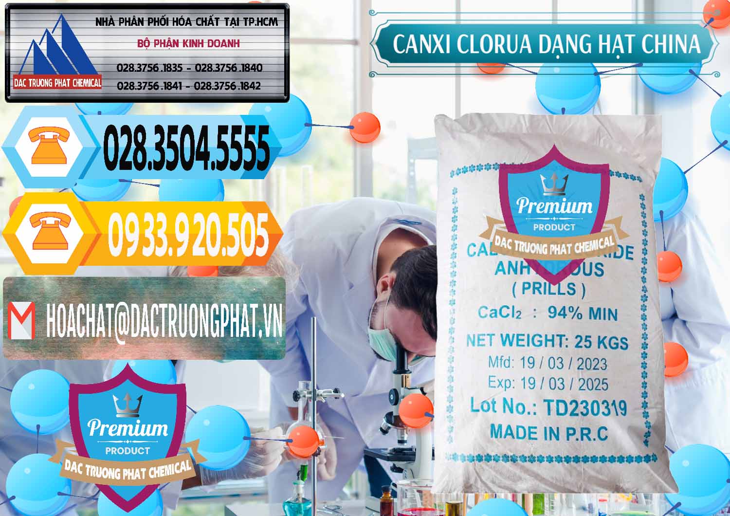 Cty chuyên kinh doanh & bán CaCl2 – Canxi Clorua 94% Dạng Hạt Trung Quốc China - 0373 - Chuyên kinh doanh - cung cấp hóa chất tại TP.HCM - hoachattayrua.net
