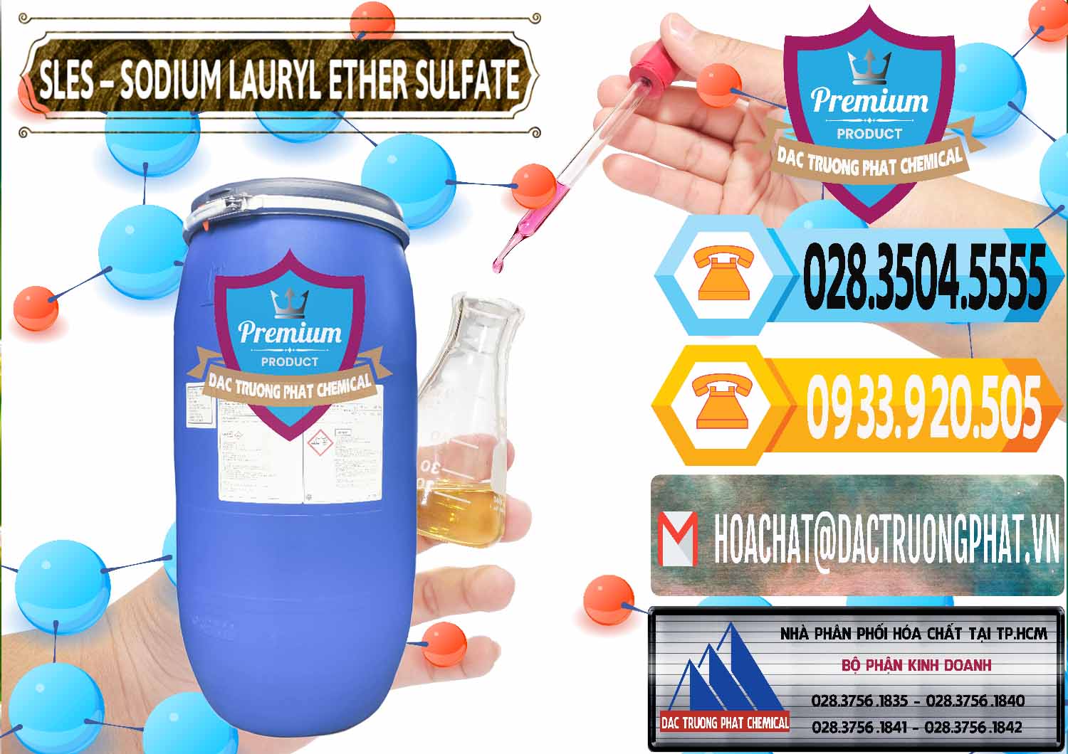 Chuyên kinh doanh & bán Chất Tạo Bọt Sles - Sodium Lauryl Ether Sulphate Kao Indonesia - 0046 - Công ty chuyên nhập khẩu _ cung cấp hóa chất tại TP.HCM - hoachattayrua.net