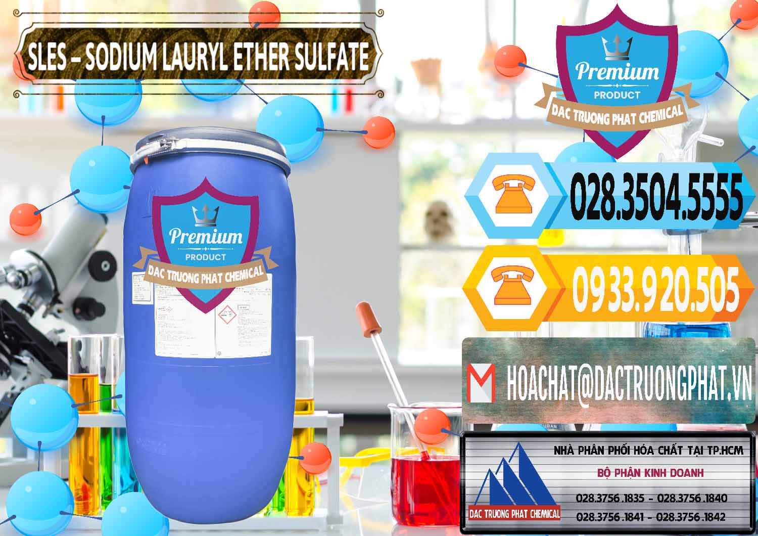 Nơi cung ứng _ bán Chất Tạo Bọt Sles - Sodium Lauryl Ether Sulphate Kao Indonesia - 0046 - Cty chuyên nhập khẩu & cung cấp hóa chất tại TP.HCM - hoachattayrua.net