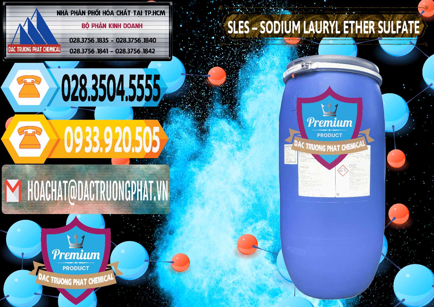 Chuyên bán _ cung ứng Chất Tạo Bọt Sles - Sodium Lauryl Ether Sulphate Kao Indonesia - 0046 - Đơn vị phân phối _ bán hóa chất tại TP.HCM - hoachattayrua.net