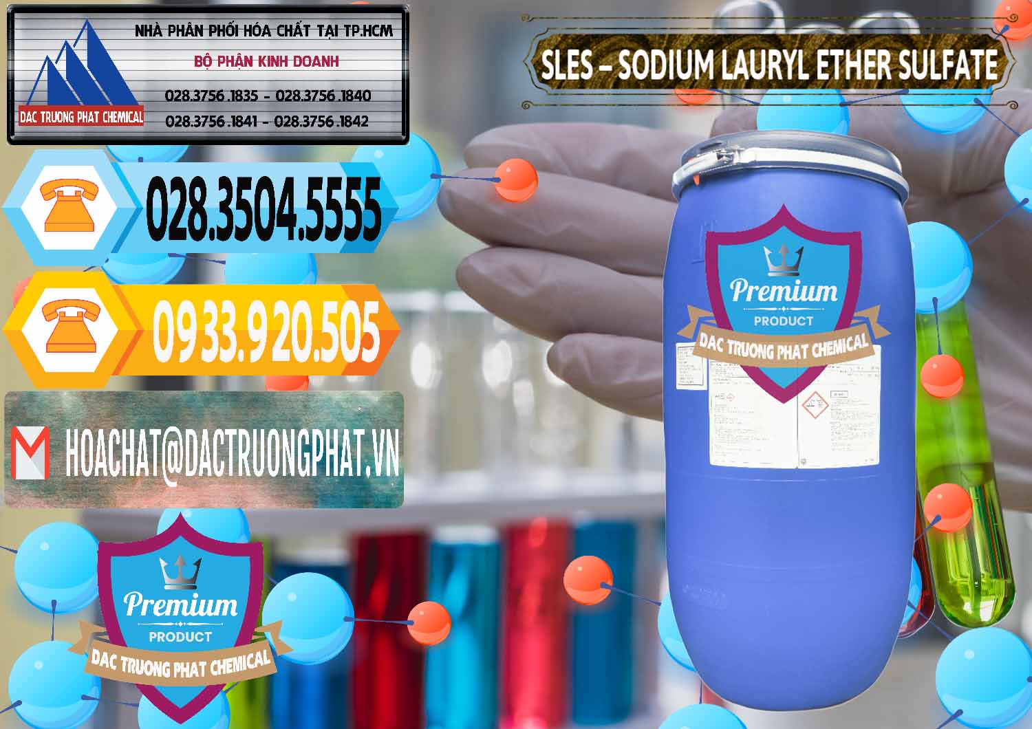 Đơn vị chuyên cung cấp - bán Chất Tạo Bọt Sles - Sodium Lauryl Ether Sulphate Kao Indonesia - 0046 - Cty nhập khẩu và cung cấp hóa chất tại TP.HCM - hoachattayrua.net