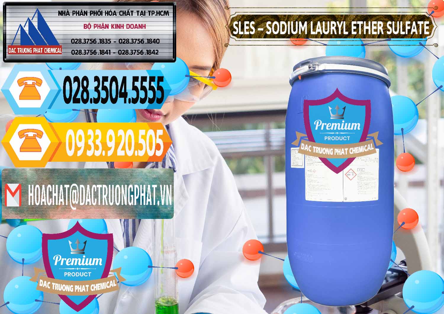 Cty chuyên kinh doanh - bán Chất Tạo Bọt Sles - Sodium Lauryl Ether Sulphate Kao Indonesia - 0046 - Phân phối ( cung cấp ) hóa chất tại TP.HCM - hoachattayrua.net