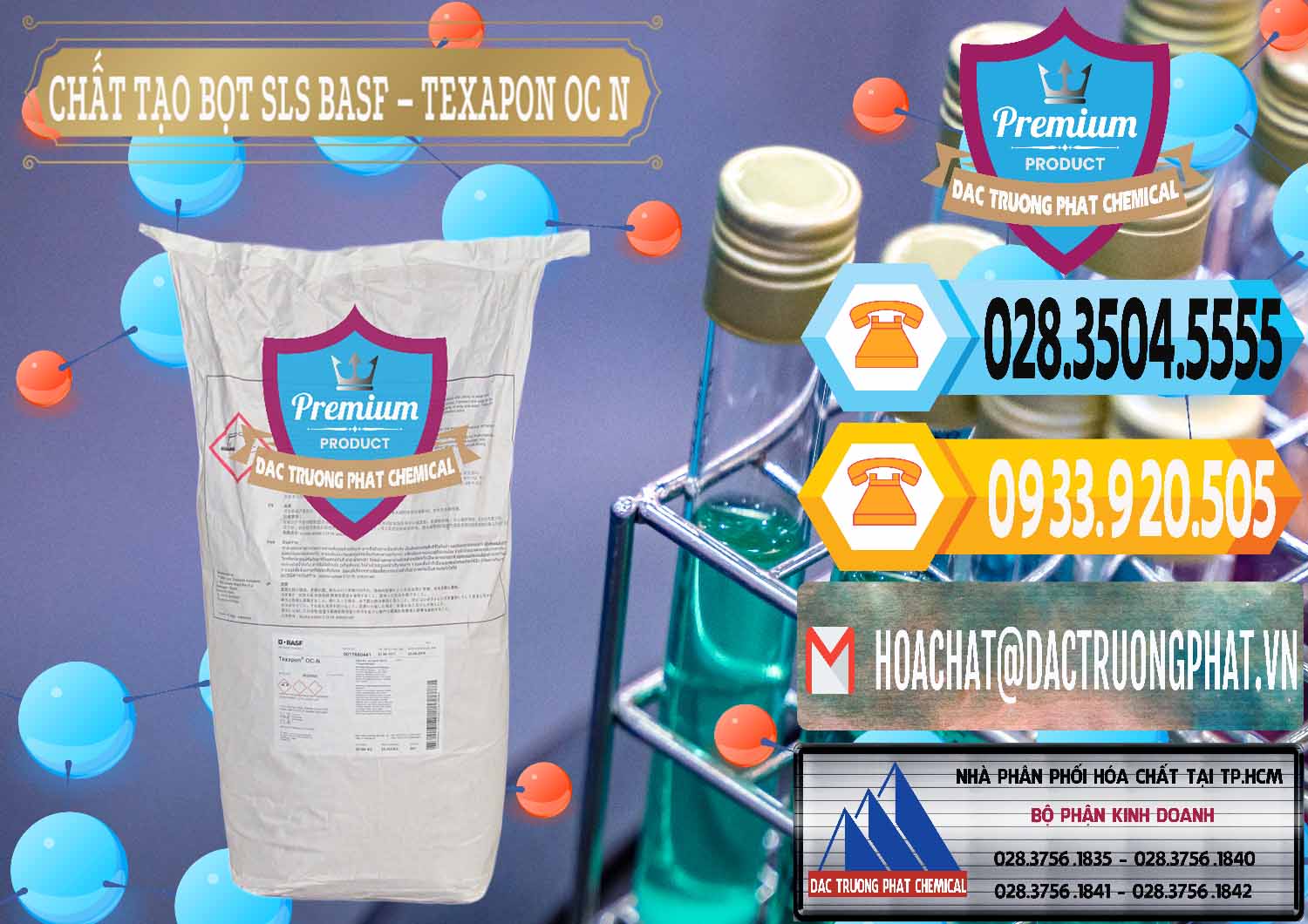 Công ty bán - phân phối Chất Tạo Bọt SLS - Sodium Lauryl Sulfate BASF Texapon OC N - 0049 - Đơn vị nhập khẩu _ phân phối hóa chất tại TP.HCM - hoachattayrua.net