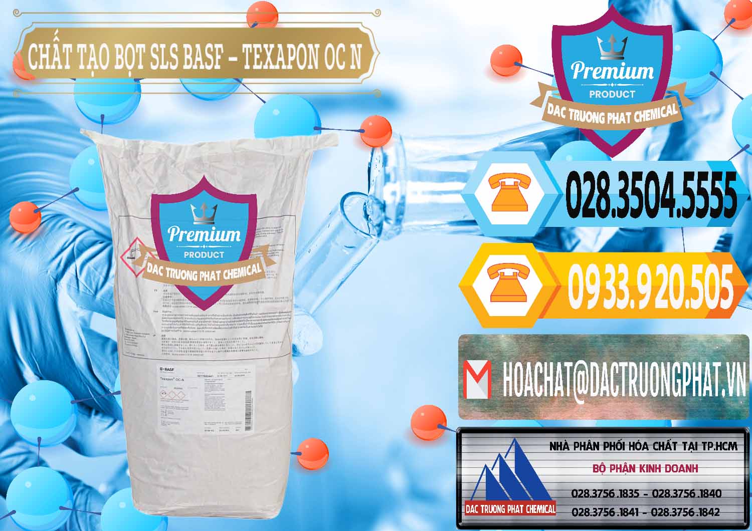 Chuyên bán - phân phối Chất Tạo Bọt SLS - Sodium Lauryl Sulfate BASF Texapon OC N - 0049 - Công ty phân phối _ cung cấp hóa chất tại TP.HCM - hoachattayrua.net