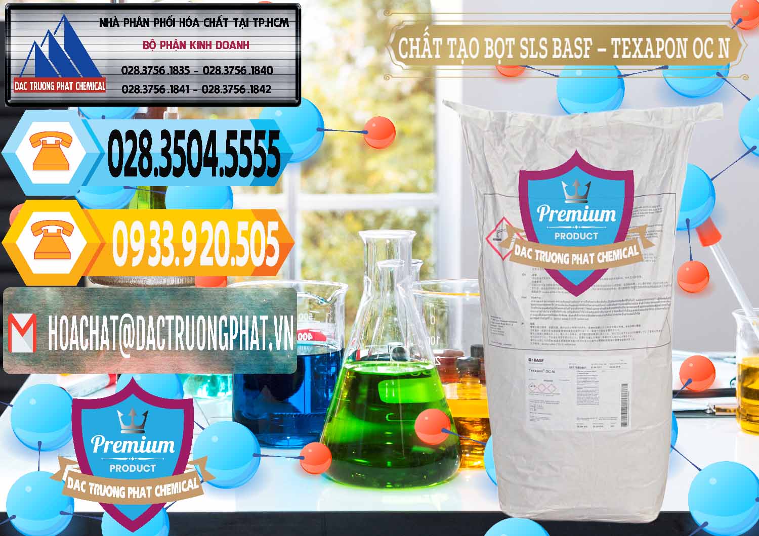 Đơn vị chuyên nhập khẩu và bán Chất Tạo Bọt SLS - Sodium Lauryl Sulfate BASF Texapon OC N - 0049 - Đơn vị chuyên cung cấp _ kinh doanh hóa chất tại TP.HCM - hoachattayrua.net