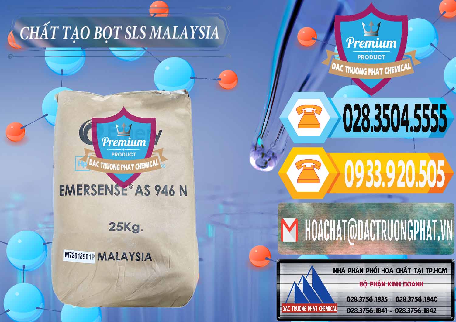 Nơi chuyên bán ( phân phối ) Chất Tạo Bọt SLS Emery - Emersense AS 946N Mã Lai Malaysia - 0423 - Phân phối và cung cấp hóa chất tại TP.HCM - hoachattayrua.net