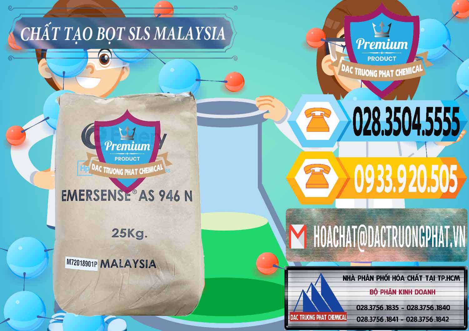 Đơn vị chuyên phân phối _ bán Chất Tạo Bọt SLS Emery - Emersense AS 946N Mã Lai Malaysia - 0423 - Công ty cung cấp - phân phối hóa chất tại TP.HCM - hoachattayrua.net