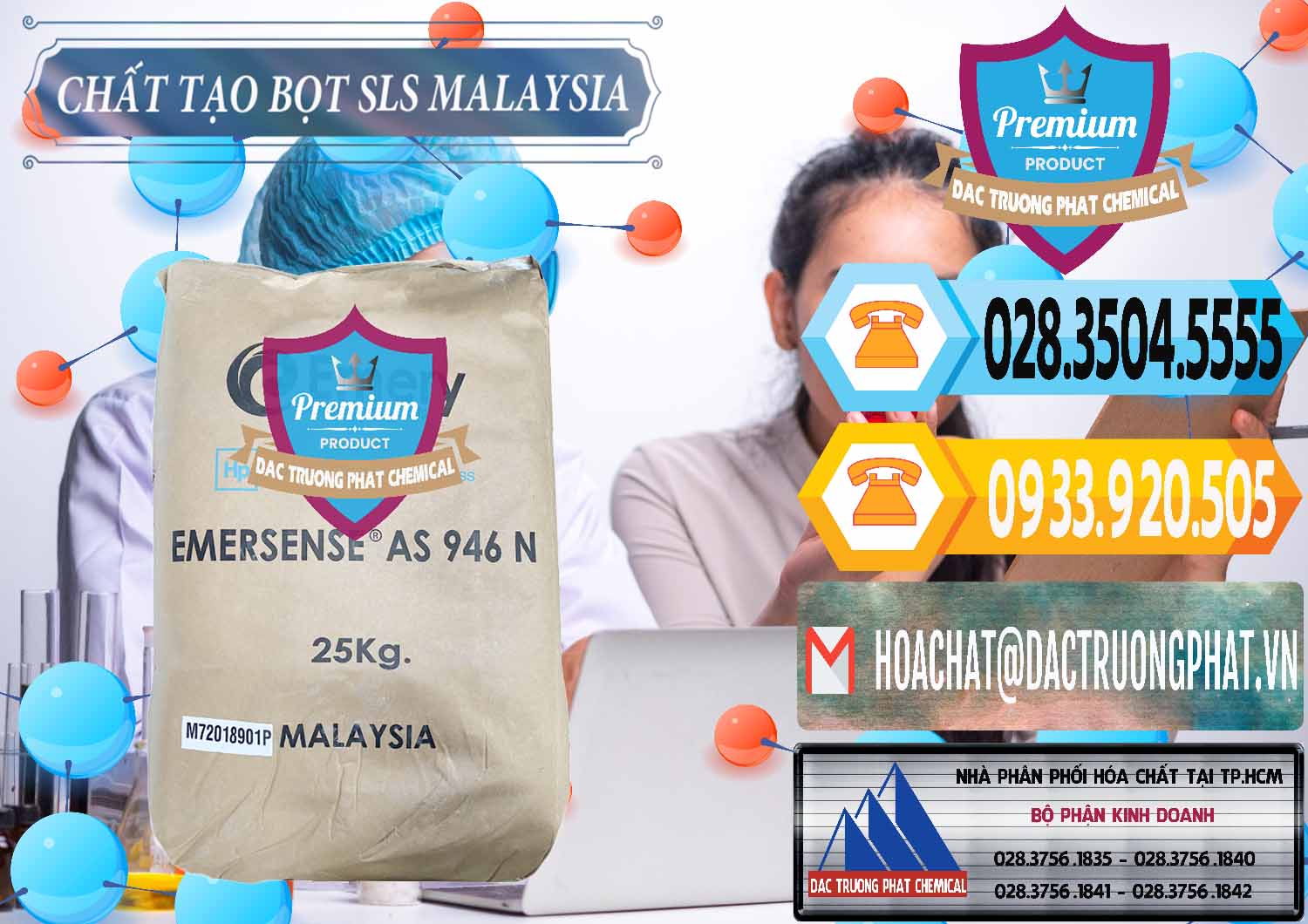 Công ty bán và phân phối Chất Tạo Bọt SLS Emery - Emersense AS 946N Mã Lai Malaysia - 0423 - Cty chuyên kinh doanh _ cung cấp hóa chất tại TP.HCM - hoachattayrua.net