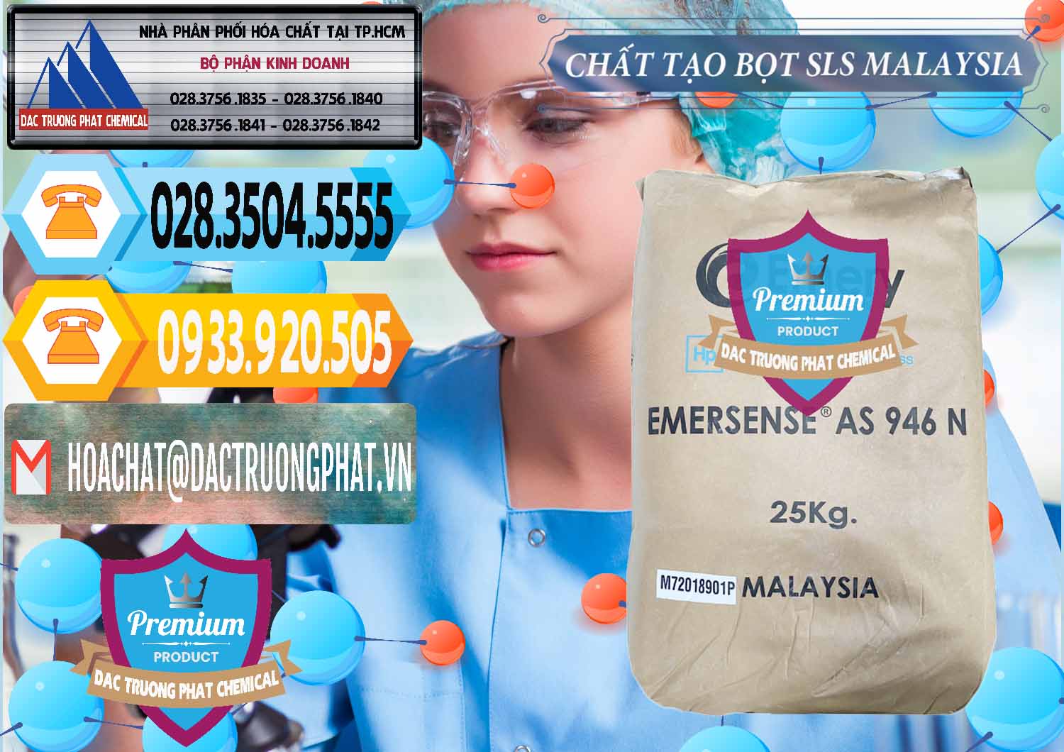 Đơn vị chuyên kinh doanh ( bán ) Chất Tạo Bọt SLS Emery - Emersense AS 946N Mã Lai Malaysia - 0423 - Đơn vị chuyên nhập khẩu _ phân phối hóa chất tại TP.HCM - hoachattayrua.net