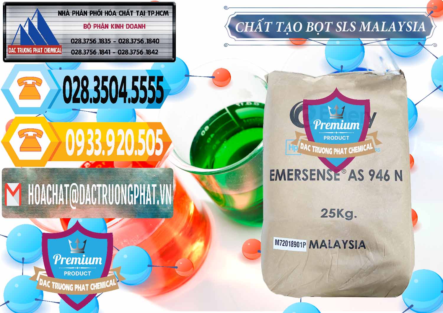Nơi chuyên bán và phân phối Chất Tạo Bọt SLS Emery - Emersense AS 946N Mã Lai Malaysia - 0423 - Nơi chuyên cung ứng - phân phối hóa chất tại TP.HCM - hoachattayrua.net