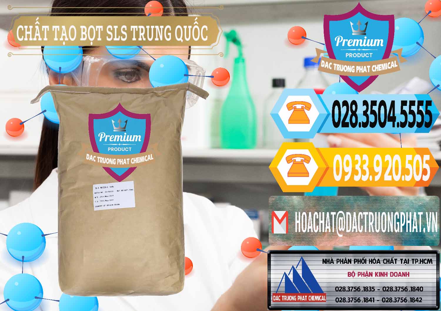 Công ty chuyên cung cấp ( bán ) Chất Tạo Bọt SLS - Sodium Lauryl Sulfate Trung Quốc China - 0048 - Nhà cung cấp & nhập khẩu hóa chất tại TP.HCM - hoachattayrua.net