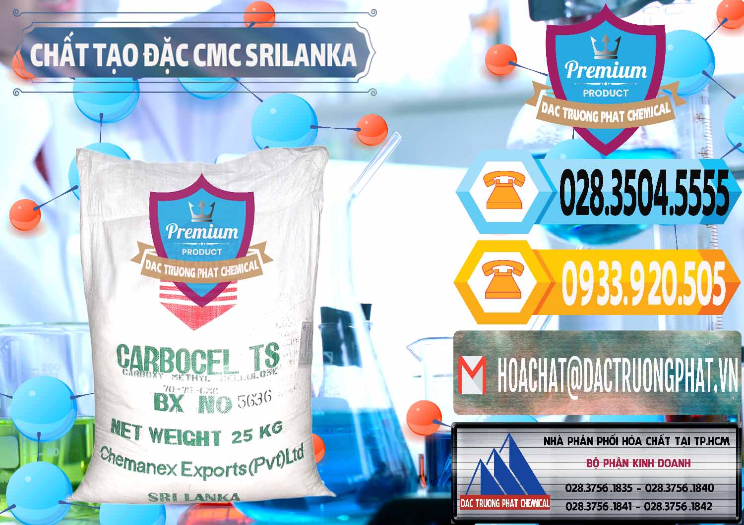 Nơi chuyên cung ứng - bán Chất Tạo Đặc CMC - Carboxyl Methyl Cellulose Srilanka - 0045 - Đơn vị chuyên nhập khẩu ( phân phối ) hóa chất tại TP.HCM - hoachattayrua.net