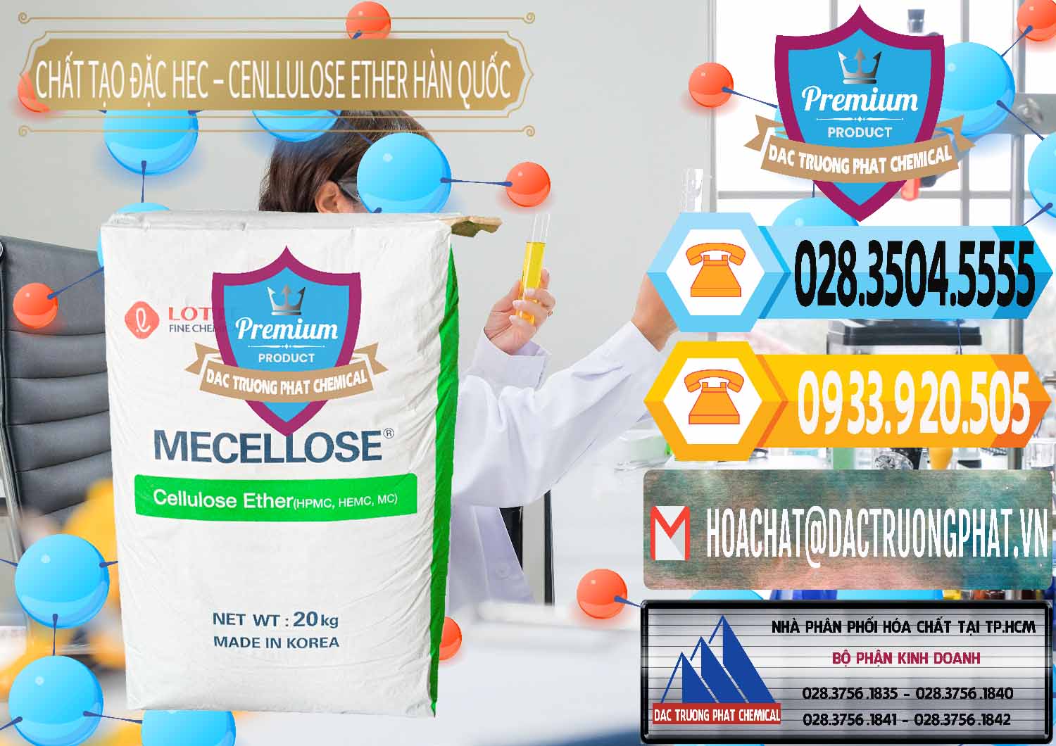 Cty bán và phân phối Chất Tạo Đặc Hec Mecellose – Cenllulose Ether Lotte Hàn Quốc Korea - 0050 - Nơi chuyên kinh doanh ( cung cấp ) hóa chất tại TP.HCM - hoachattayrua.net