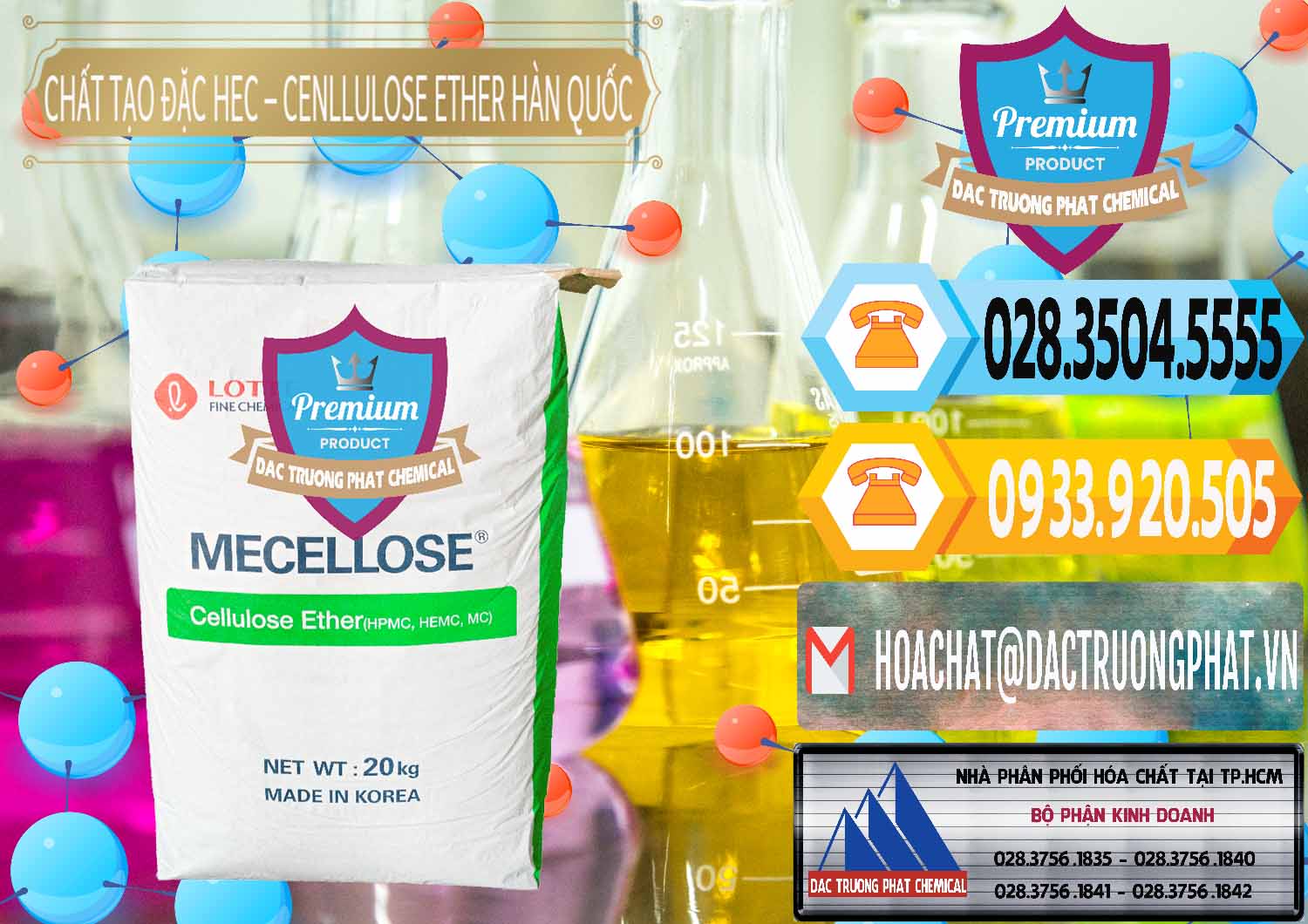 Nơi bán và phân phối Chất Tạo Đặc Hec Mecellose – Cenllulose Ether Lotte Hàn Quốc Korea - 0050 - Cty chuyên kinh doanh và phân phối hóa chất tại TP.HCM - hoachattayrua.net