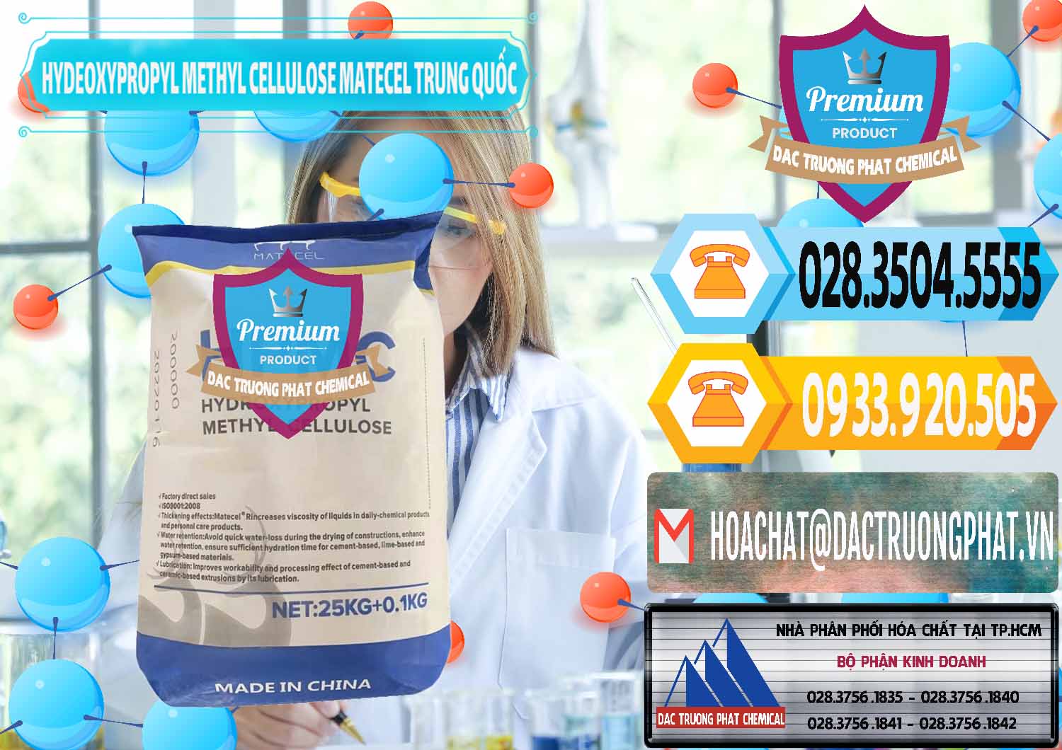 Bán & cung ứng Chất Tạo Đặc HPMC - Hydroxypropyl Methyl Cellulose Matecel Trung Quốc China - 0396 - Đơn vị kinh doanh _ phân phối hóa chất tại TP.HCM - hoachattayrua.net