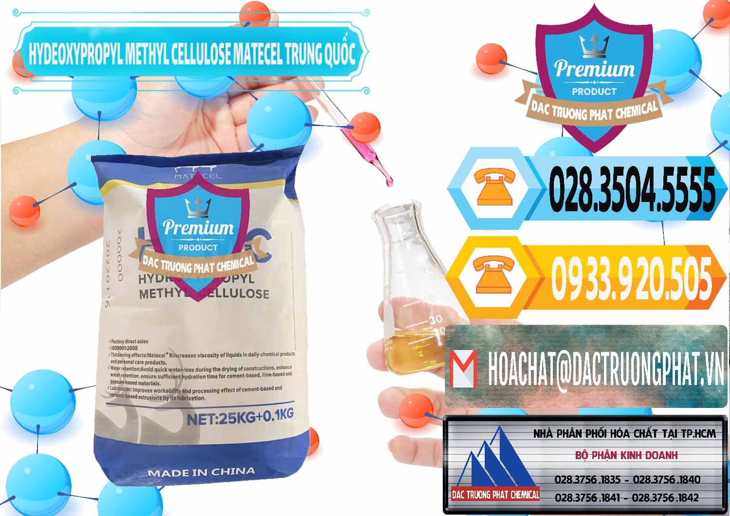 Công ty chuyên cung ứng ( bán ) Chất Tạo Đặc HPMC - Hydroxypropyl Methyl Cellulose Matecel Trung Quốc China - 0396 - Phân phối và bán hóa chất tại TP.HCM - hoachattayrua.net