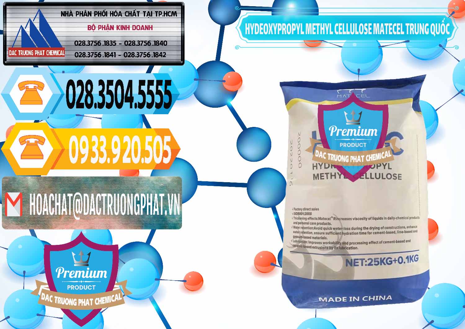 Chuyên bán và cung ứng Chất Tạo Đặc HPMC - Hydroxypropyl Methyl Cellulose Matecel Trung Quốc China - 0396 - Đơn vị bán _ cung cấp hóa chất tại TP.HCM - hoachattayrua.net