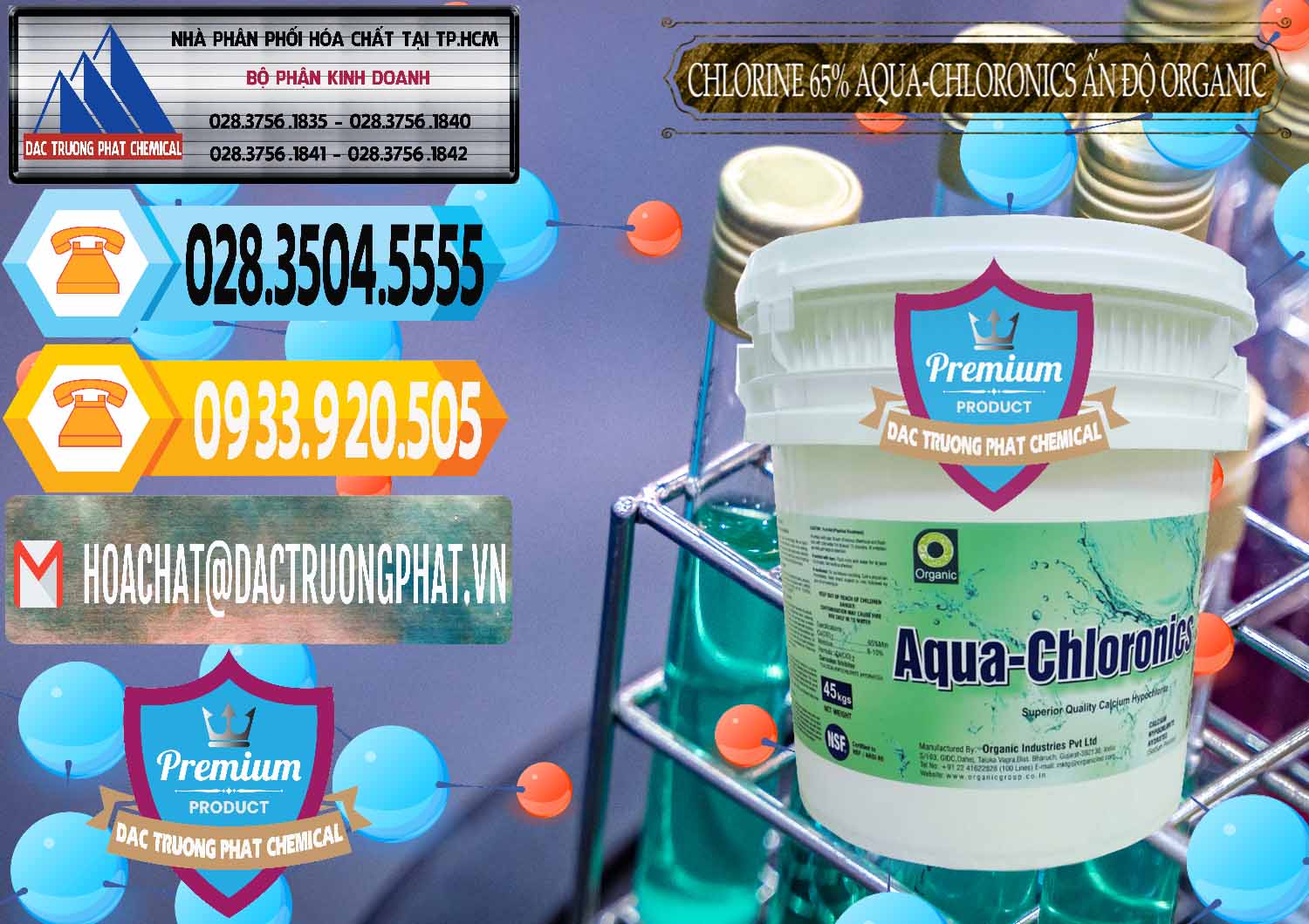 Công ty nhập khẩu & bán Chlorine – Clorin 65% Aqua-Chloronics Ấn Độ Organic India - 0210 - Nhà cung cấp _ nhập khẩu hóa chất tại TP.HCM - hoachattayrua.net