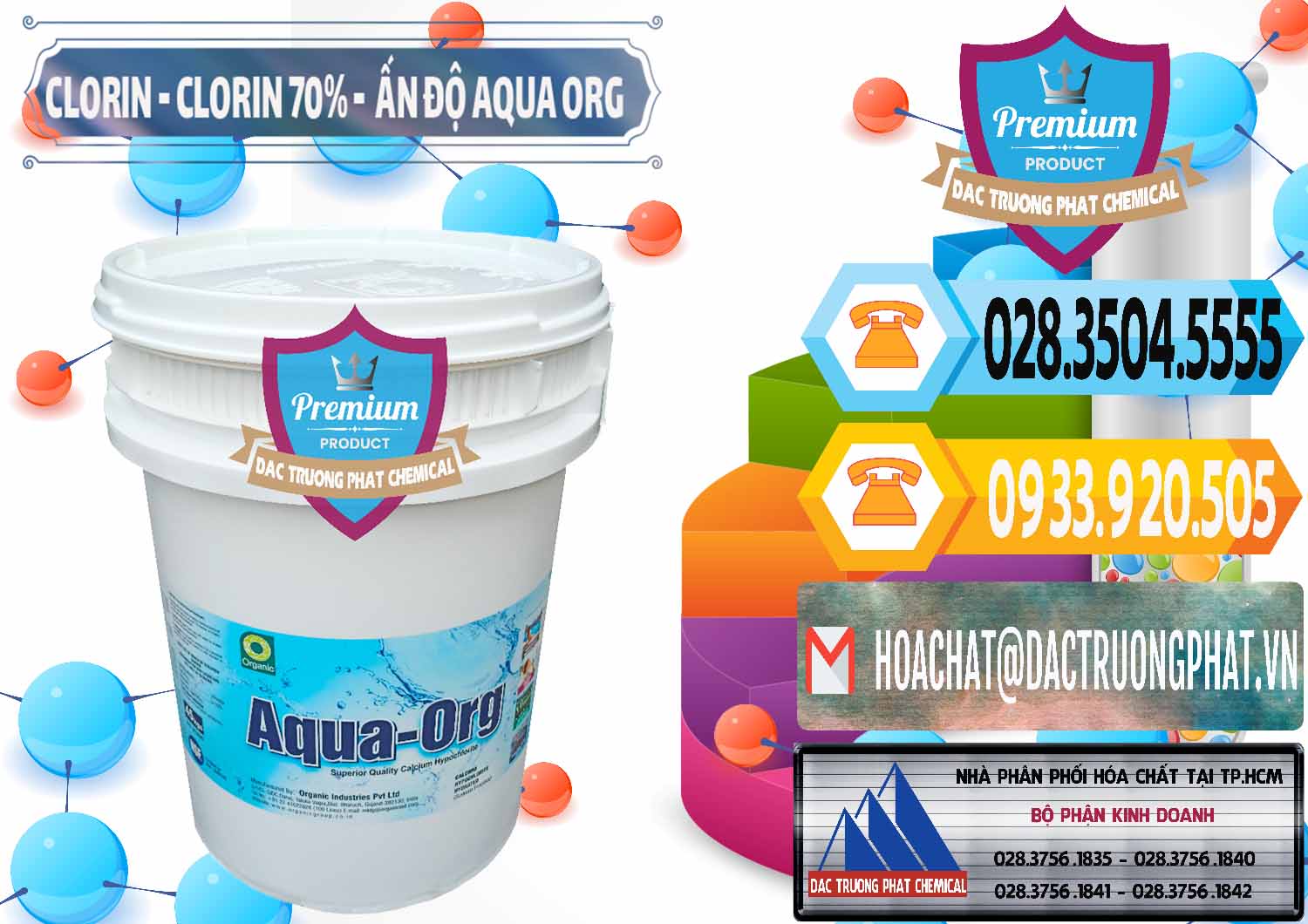 Đơn vị nhập khẩu ( bán ) Chlorine – Clorin Ấn Độ Aqua ORG Organic India - 0051 - Đơn vị chuyên nhập khẩu & cung cấp hóa chất tại TP.HCM - hoachattayrua.net