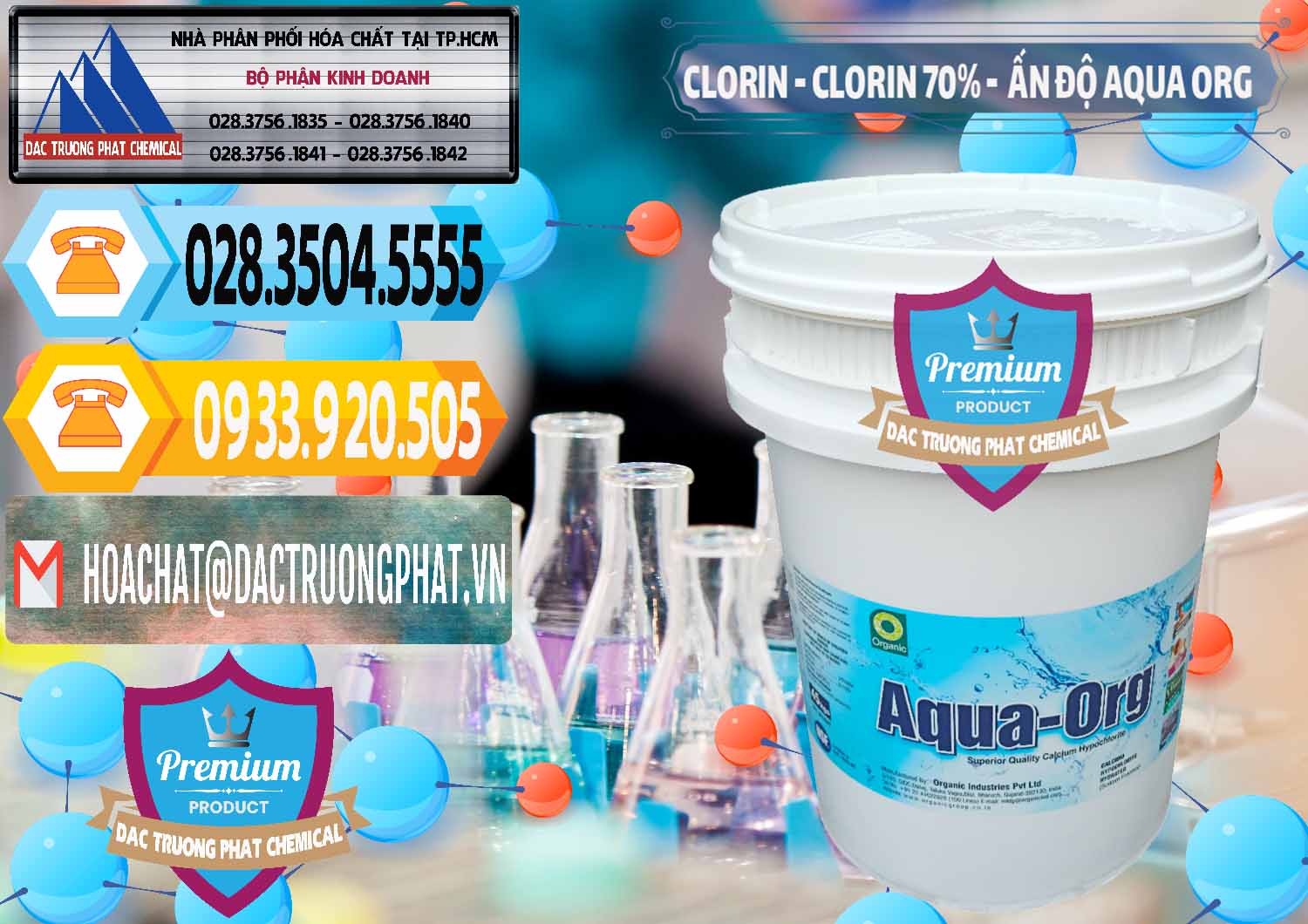 Nơi kinh doanh & bán Chlorine – Clorin Ấn Độ Aqua ORG Organic India - 0051 - Cty bán - cung cấp hóa chất tại TP.HCM - hoachattayrua.net