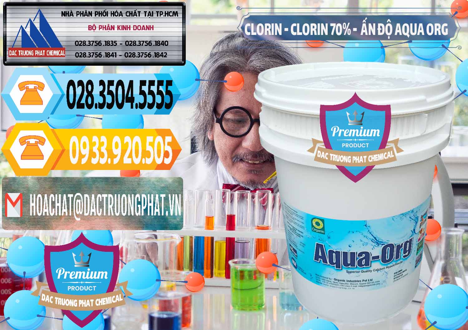 Nơi phân phối & bán Chlorine – Clorin Ấn Độ Aqua ORG Organic India - 0051 - Công ty nhập khẩu _ phân phối hóa chất tại TP.HCM - hoachattayrua.net
