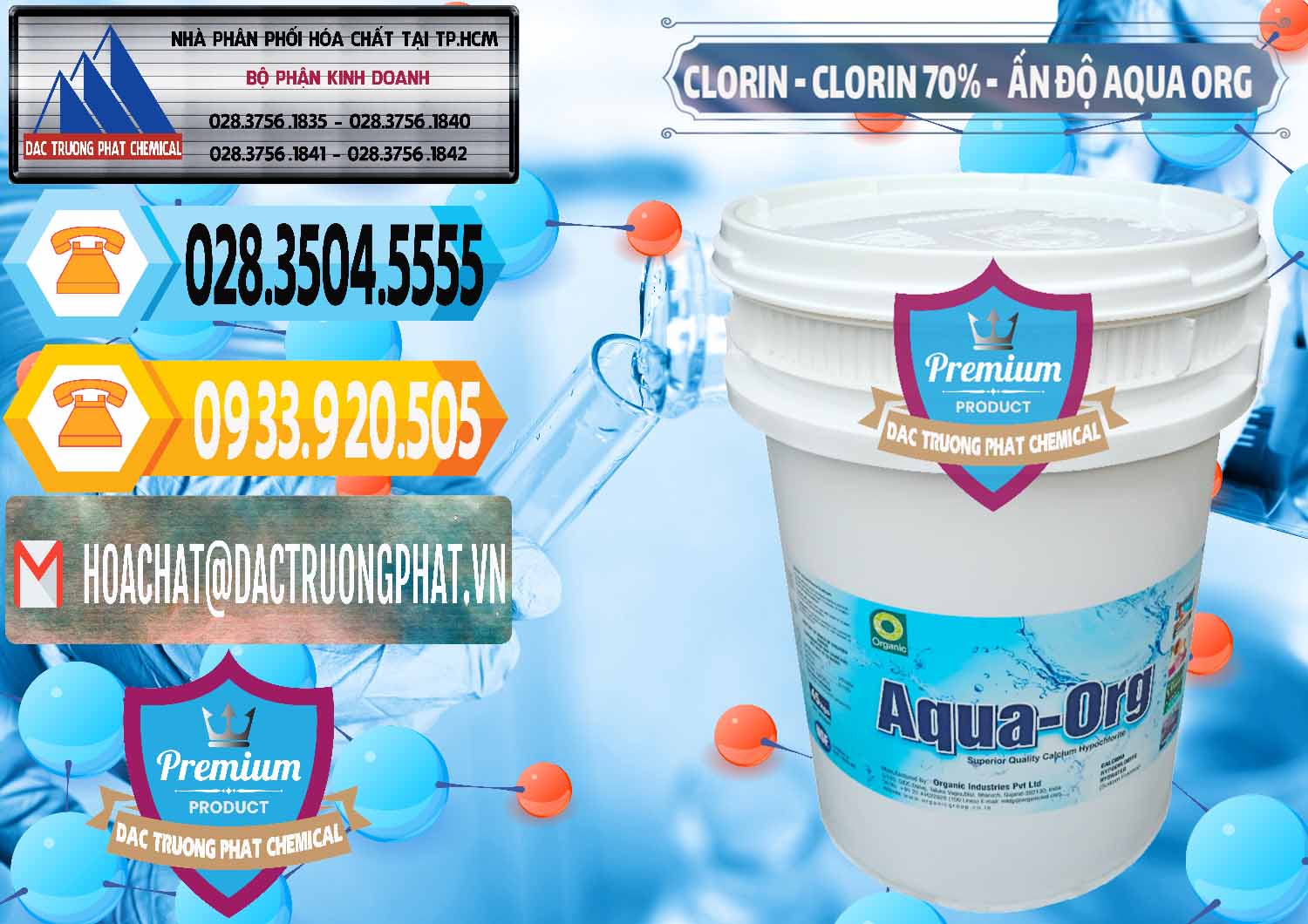 Nơi bán ( phân phối ) Chlorine – Clorin Ấn Độ Aqua ORG Organic India - 0051 - Nhà nhập khẩu - cung cấp hóa chất tại TP.HCM - hoachattayrua.net