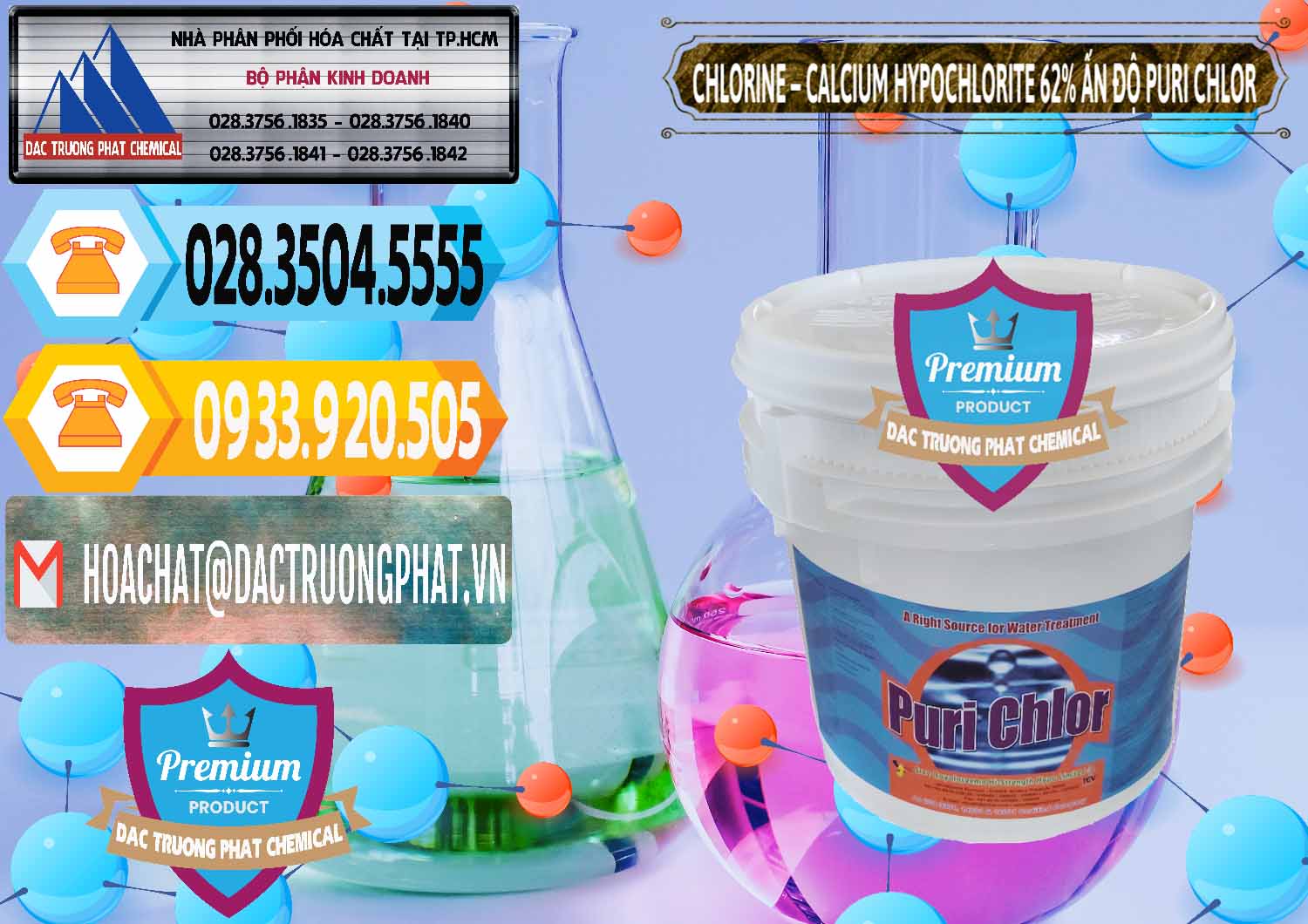 Công ty cung ứng _ bán Chlorine – Clorin 62% Puri Chlo Ấn Độ India - 0052 - Công ty chuyên bán và cung cấp hóa chất tại TP.HCM - hoachattayrua.net