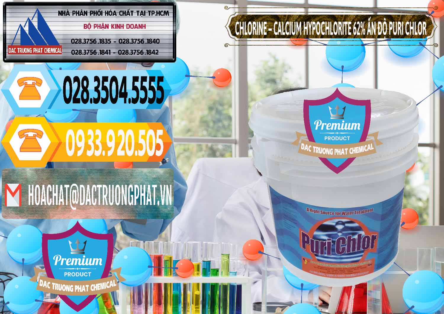 Cty chuyên bán & cung cấp Chlorine – Clorin 62% Puri Chlo Ấn Độ India - 0052 - Nơi phân phối _ cung ứng hóa chất tại TP.HCM - hoachattayrua.net