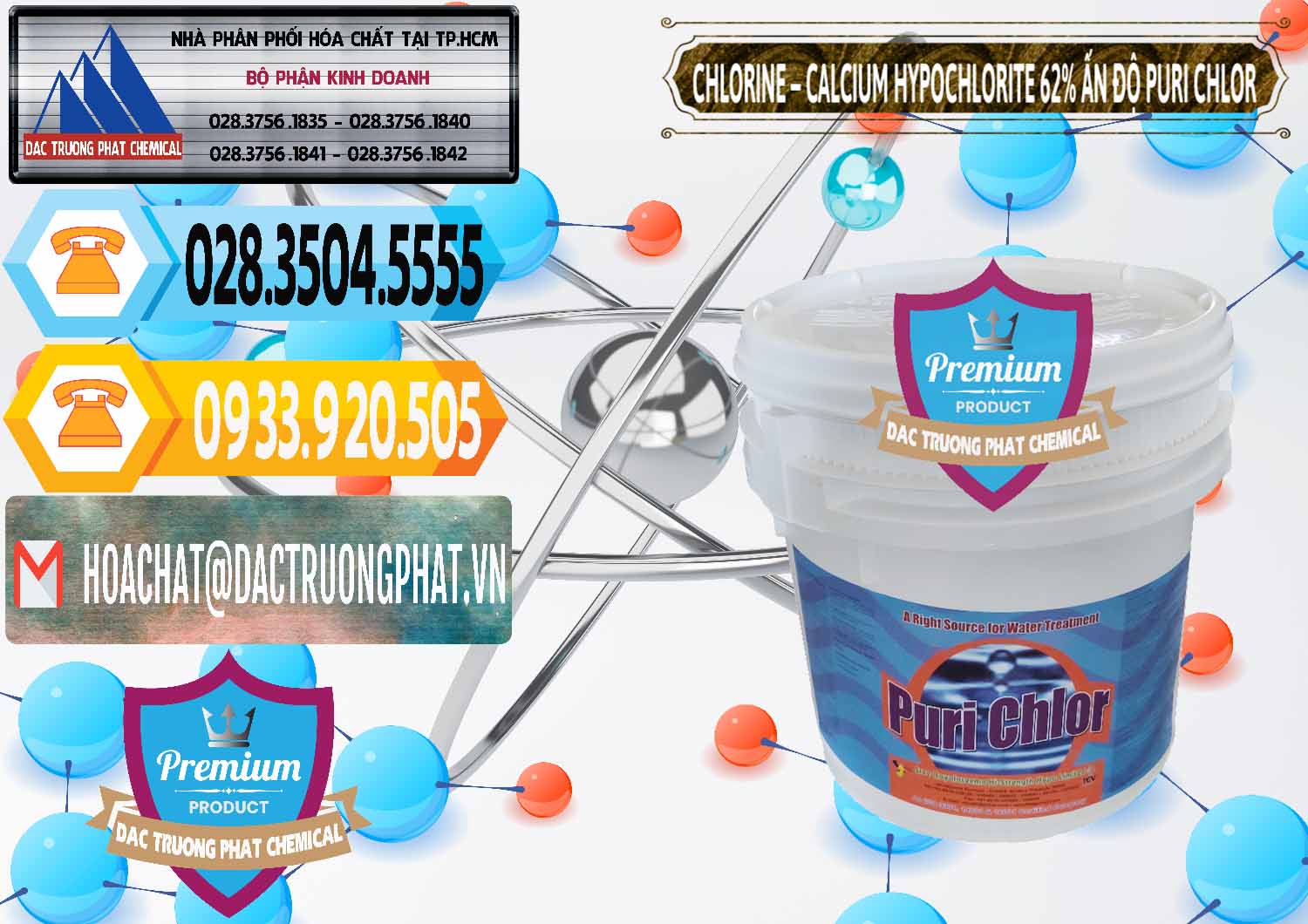 Bán Chlorine – Clorin 62% Puri Chlo Ấn Độ India - 0052 - Đơn vị cung cấp ( nhập khẩu ) hóa chất tại TP.HCM - hoachattayrua.net