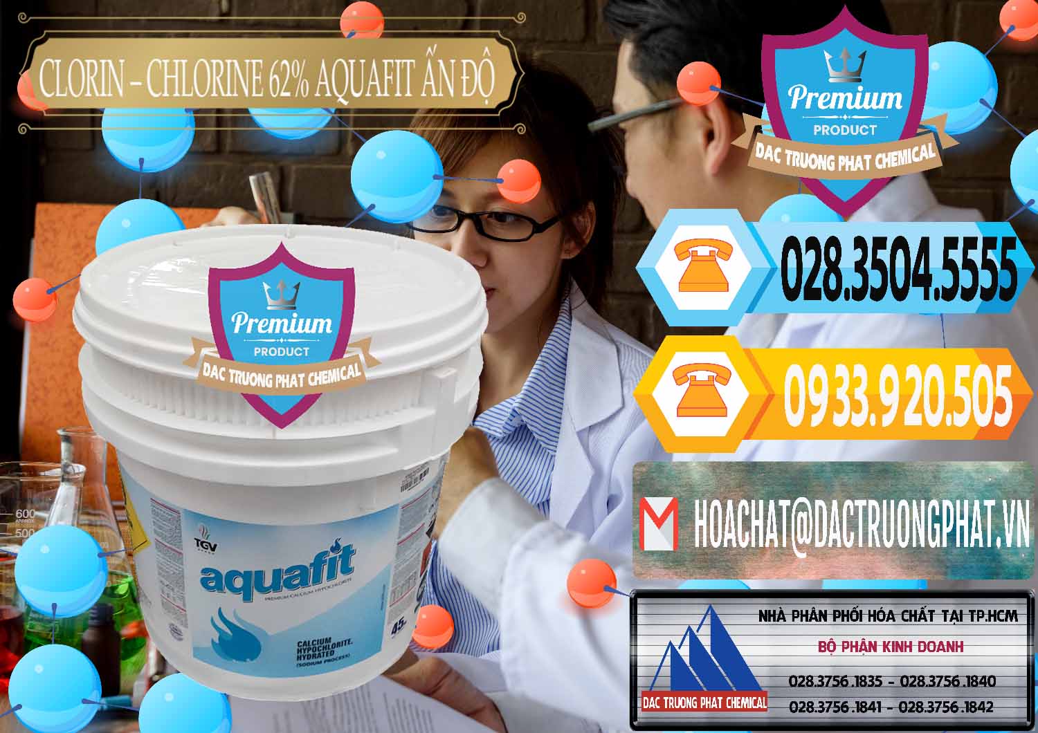 Công ty cung ứng - bán Clorin - Chlorine 62% Aquafit Thùng Lùn Ấn Độ India - 0057 - Chuyên phân phối ( bán ) hóa chất tại TP.HCM - hoachattayrua.net