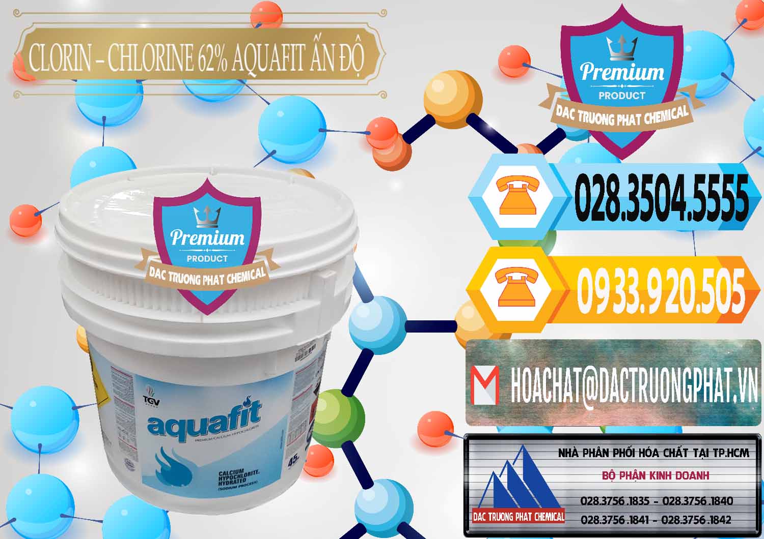 Nơi chuyên phân phối _ bán Clorin - Chlorine 62% Aquafit Thùng Lùn Ấn Độ India - 0057 - Nhà phân phối _ cung cấp hóa chất tại TP.HCM - hoachattayrua.net