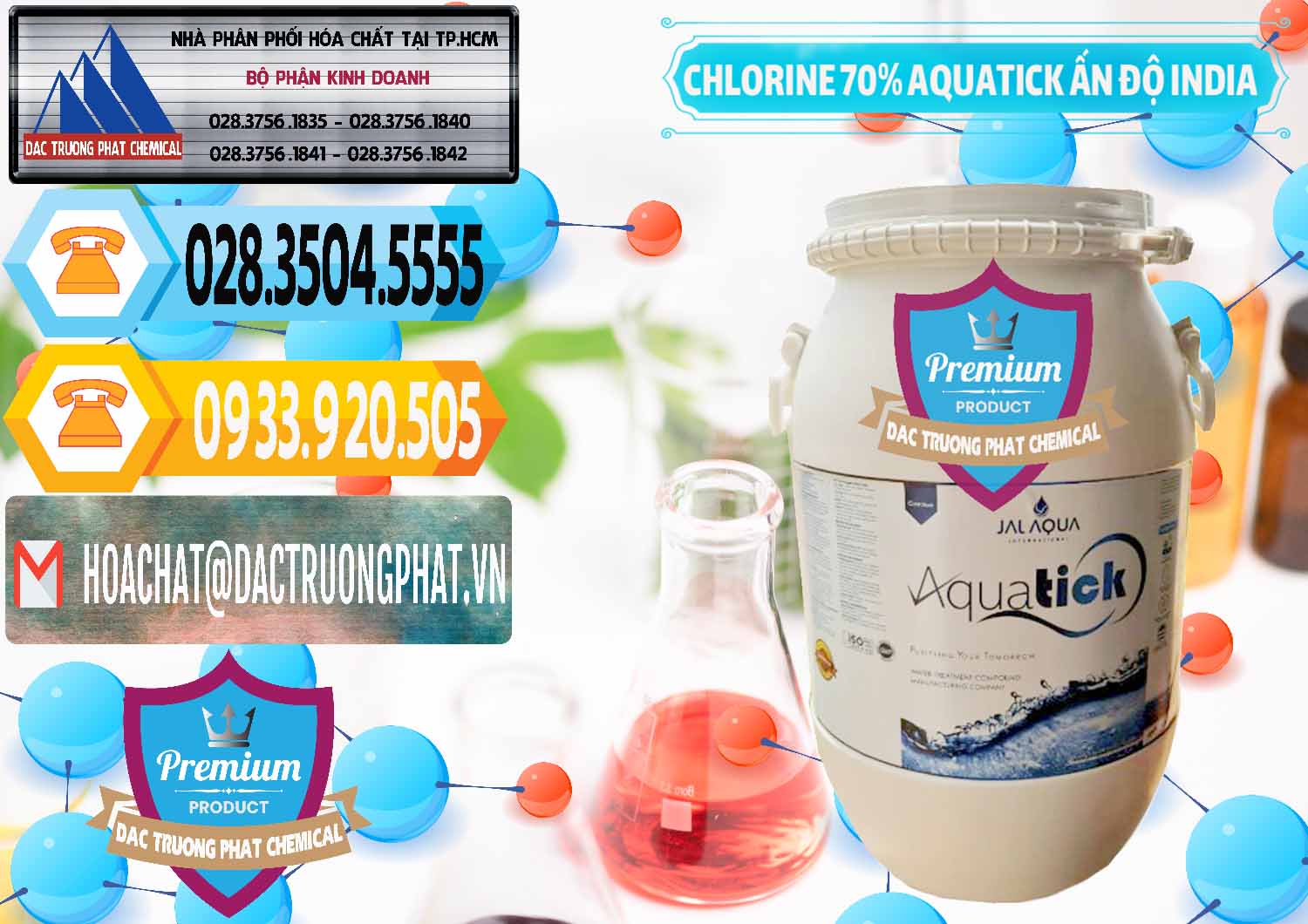 Đơn vị bán và cung ứng Chlorine – Clorin 70% Aquatick Jal Aqua Ấn Độ India - 0215 - Cty cung cấp _ bán hóa chất tại TP.HCM - hoachattayrua.net