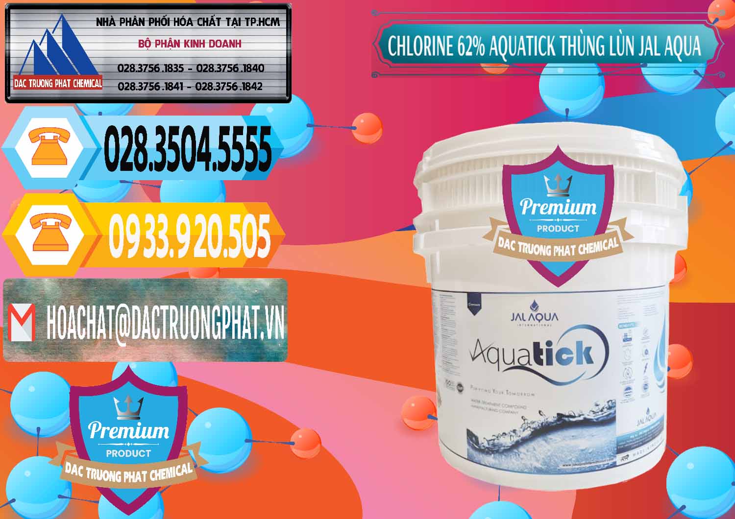 Cty phân phối & bán Chlorine – Clorin 62% Aquatick Thùng Lùn Jal Aqua Ấn Độ India - 0238 - Cty chuyên nhập khẩu _ cung cấp hóa chất tại TP.HCM - hoachattayrua.net