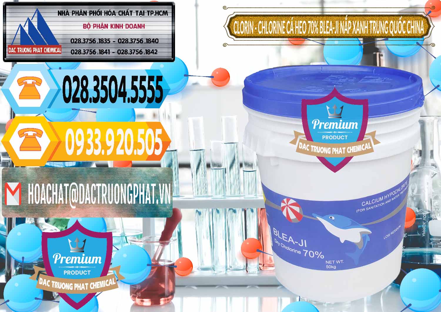 Nơi bán & cung ứng Clorin - Chlorine Cá Heo 70% Cá Heo Blea-Ji Thùng Tròn Nắp Xanh Trung Quốc China - 0208 - Cty chuyên bán và phân phối hóa chất tại TP.HCM - hoachattayrua.net