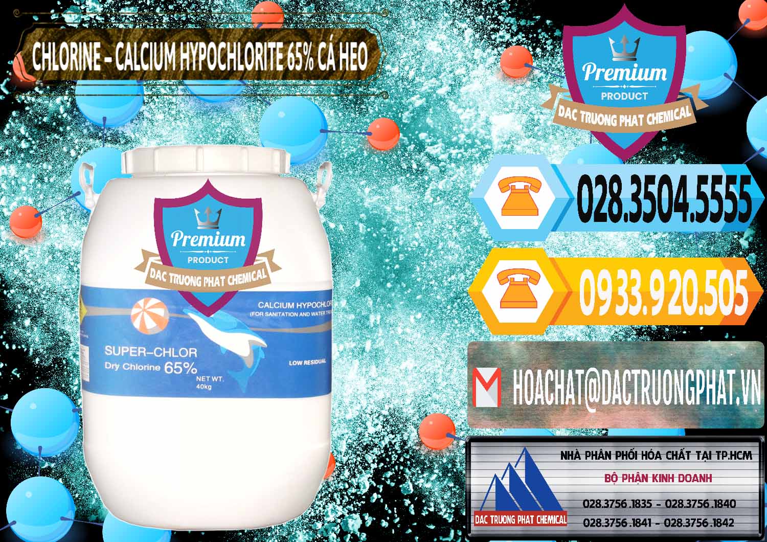 Cung ứng ( bán ) Clorin - Chlorine Cá Heo 65% Trung Quốc China - 0053 - Nơi chuyên kinh doanh - phân phối hóa chất tại TP.HCM - hoachattayrua.net