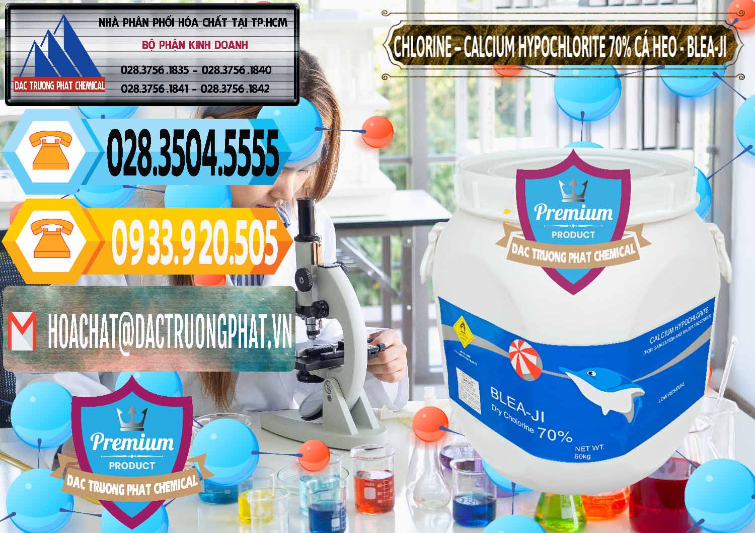 Công ty nhập khẩu & bán Clorin - Chlorine Cá Heo 70% Blea-Ji Trung Quốc China - 0056 - Cty chuyên cung cấp và bán hóa chất tại TP.HCM - hoachattayrua.net