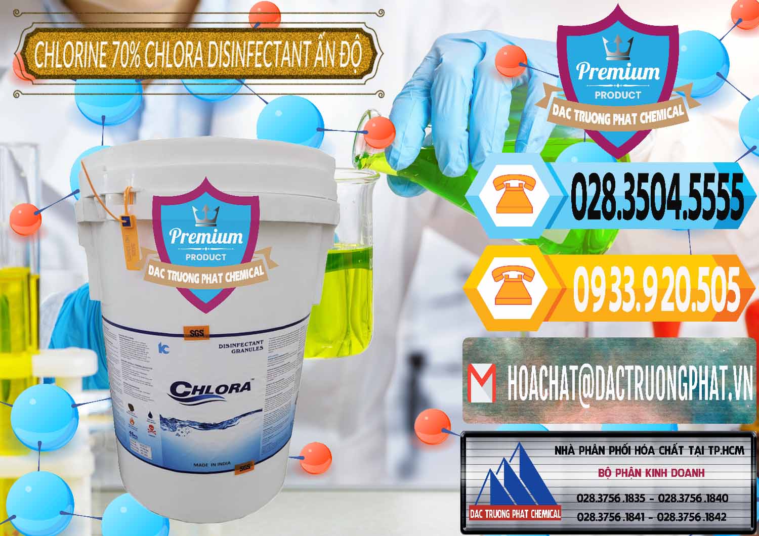 Đơn vị chuyên bán và phân phối Chlorine – Clorin 70% Chlora Disinfectant Ấn Độ India - 0213 - Công ty chuyên phân phối ( bán ) hóa chất tại TP.HCM - hoachattayrua.net