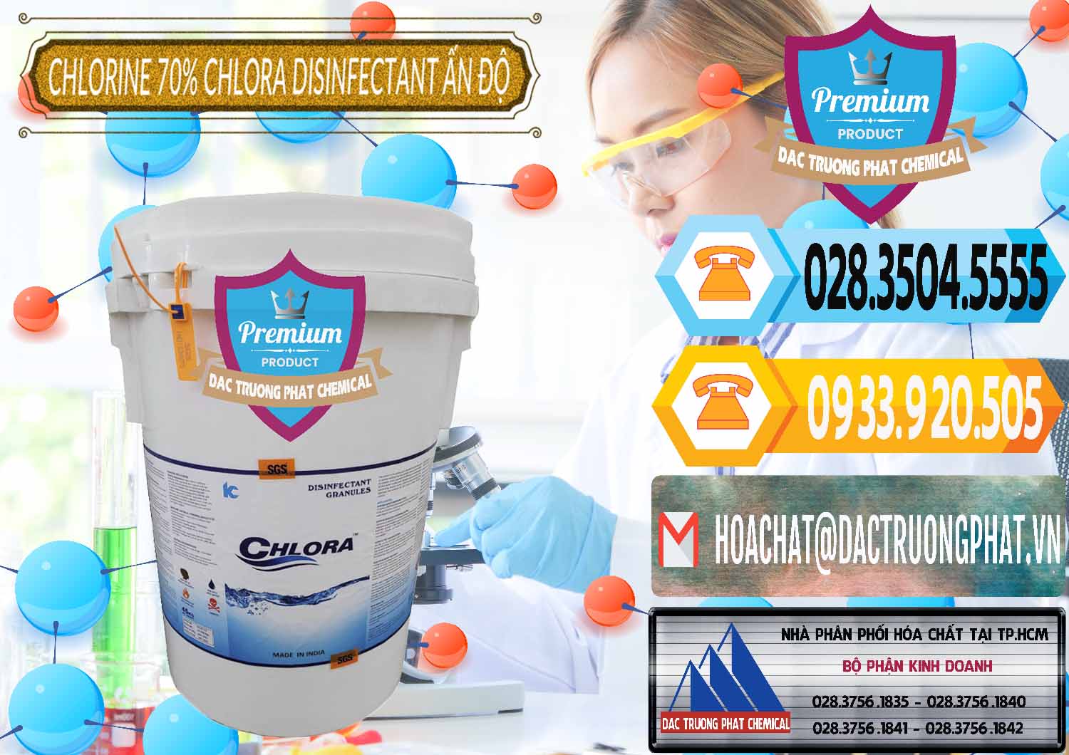Chuyên cung ứng _ bán Chlorine – Clorin 70% Chlora Disinfectant Ấn Độ India - 0213 - Nơi cung cấp ( nhập khẩu ) hóa chất tại TP.HCM - hoachattayrua.net