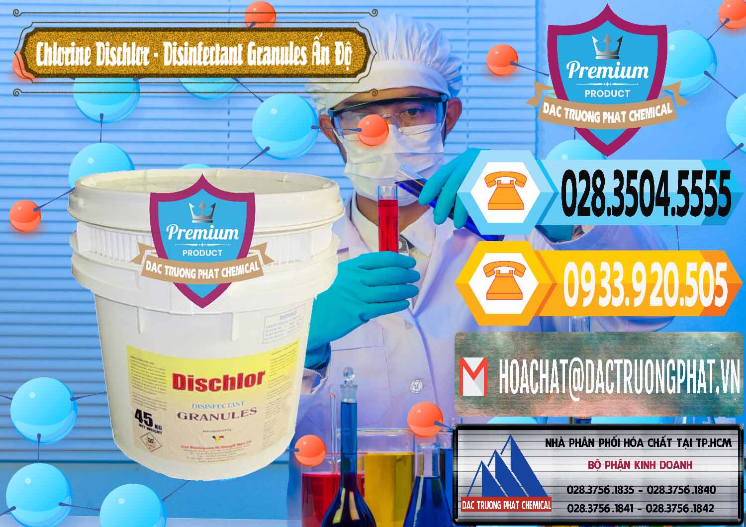 Đơn vị chuyên cung ứng - bán Chlorine – Clorin 70% Dischlor - Disinfectant Granules Ấn Độ India - 0248 - Đơn vị phân phối & bán hóa chất tại TP.HCM - hoachattayrua.net