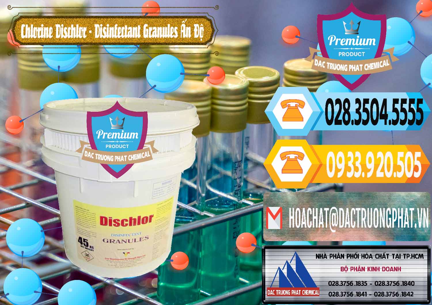 Nơi chuyên nhập khẩu và bán Chlorine – Clorin 70% Dischlor - Disinfectant Granules Ấn Độ India - 0248 - Cty chuyên nhập khẩu - phân phối hóa chất tại TP.HCM - hoachattayrua.net