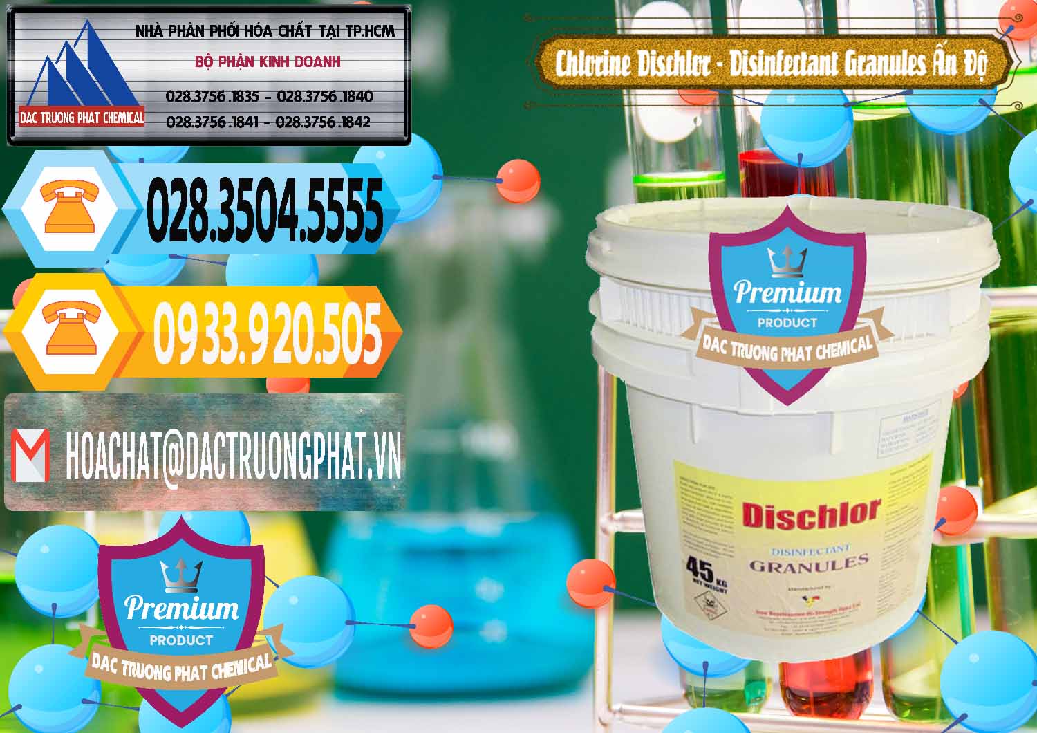 Công ty nhập khẩu & bán Chlorine – Clorin 70% Dischlor - Disinfectant Granules Ấn Độ India - 0248 - Chuyên cung cấp - nhập khẩu hóa chất tại TP.HCM - hoachattayrua.net